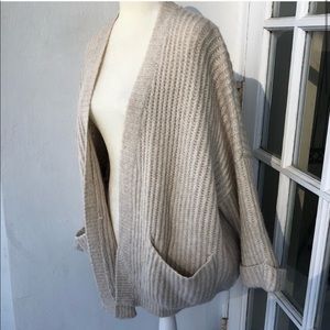 New Zara Knit oversized sweater cardigan